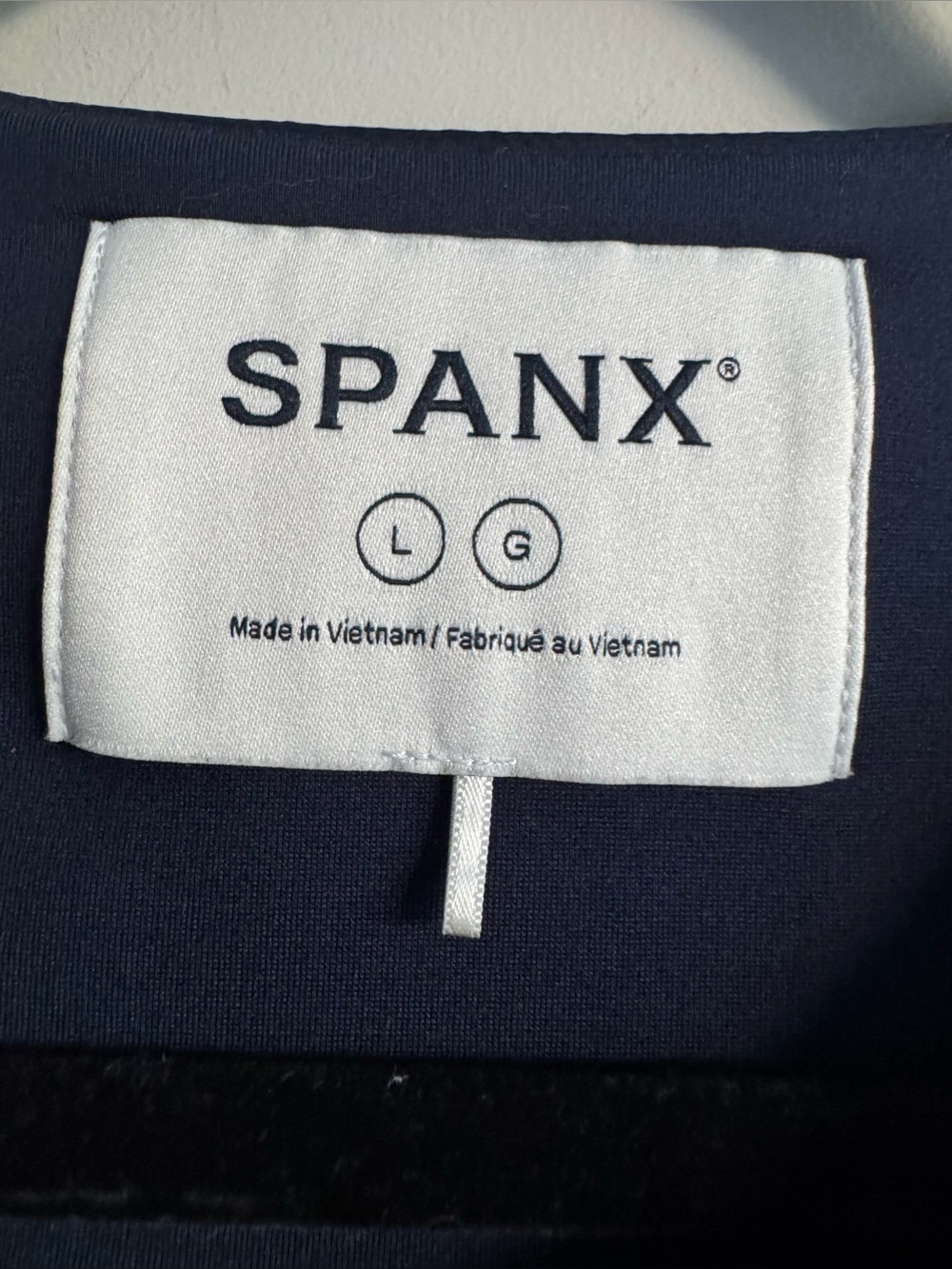 NWOT Spanx Lady Bomber Blazer Navy Blue Formal Casual Button Down Stretch Jacket - Picture 4 of 5